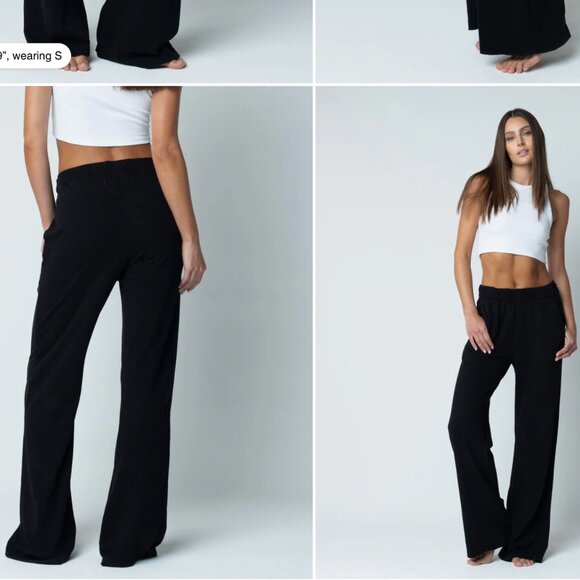 Talentless French Terry Lounge Pant - Pitch Black - L - Excellent Preowned - Picture 2 of 5